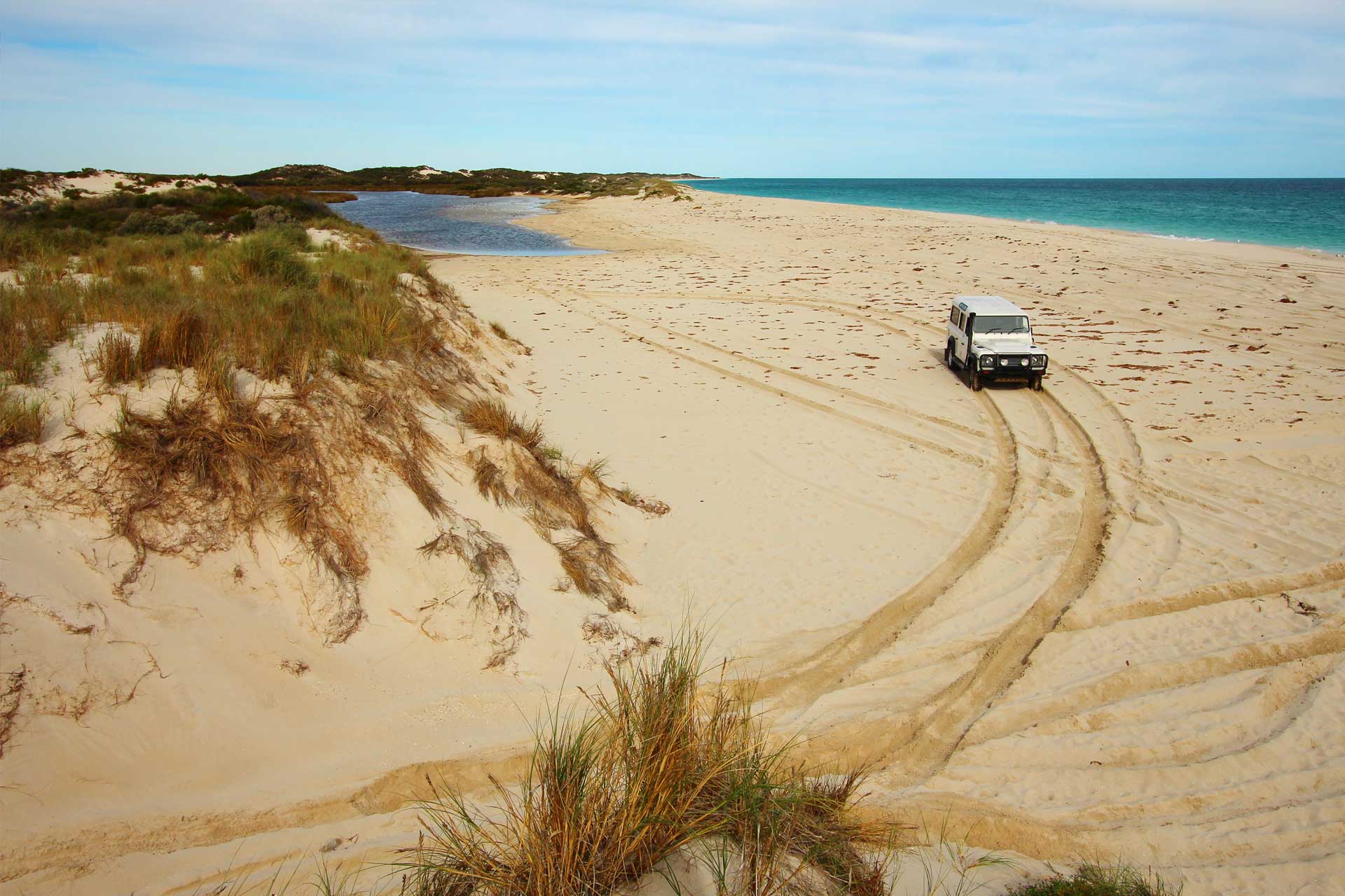 Jeep on Beach in Australia