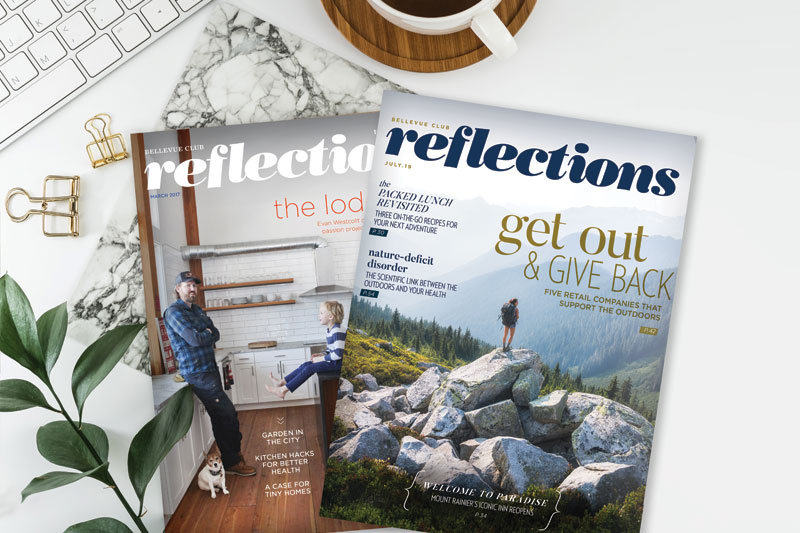 Magazines on Desk